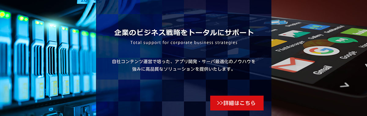 企業のビジネス戦略をトータルにサポート／製品・サービス（法人向け）